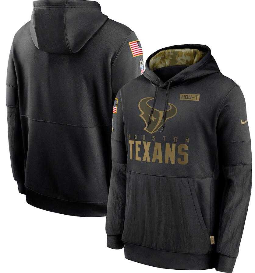 Men's Houston Texans Nike Black 2020 Salute to Service Sideline Performance Pullover Hoodie,We sell and wholesale Men's Houston Texans Nike Black 2020 Salute to Service Sideline Performance Pullover Hoodie on line form chian!